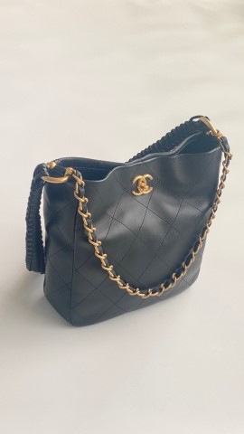 샤넬 토트백 블랙 가죽 가방