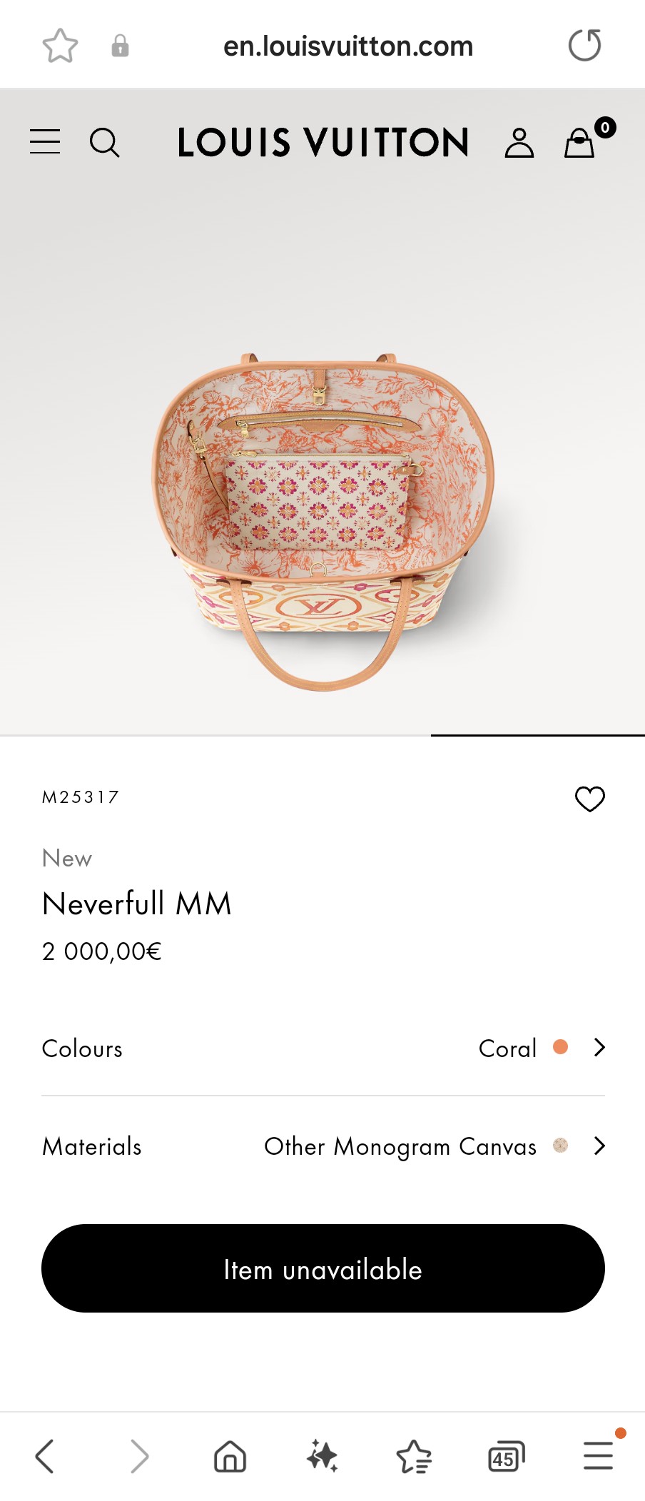 루이비통 M25317 뉴 네버풀 MM