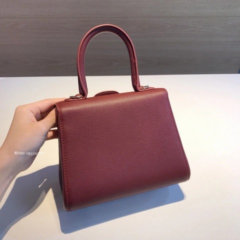 Delvaux Brillant 미니 로데오 송아지 가죽 로즈우드