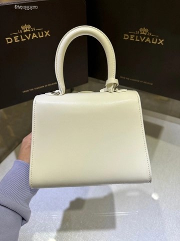 Delvaux Brillant MINI 박스 카프 화이트