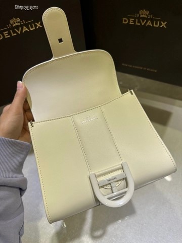 Delvaux Brillant MINI 박스 카프 화이트