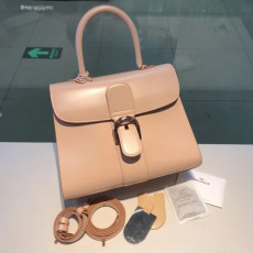 Delvaux Brillant MM 박스 카프 로즈
