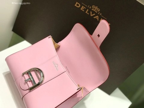 Delvaux Brillant MINI 박스 카프 핑크
