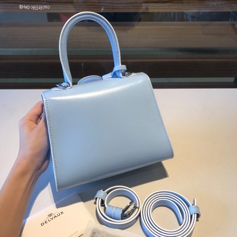 Delvaux Brillant MINI 박스 카프 아주르