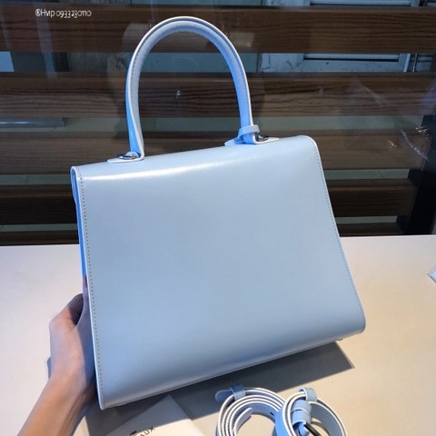 Delvaux Brillant MM 박스 카프 아주르
