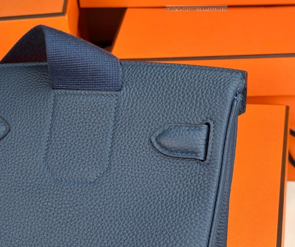 HERMÈS Hac a dos bleu 네이비 토고 PHW