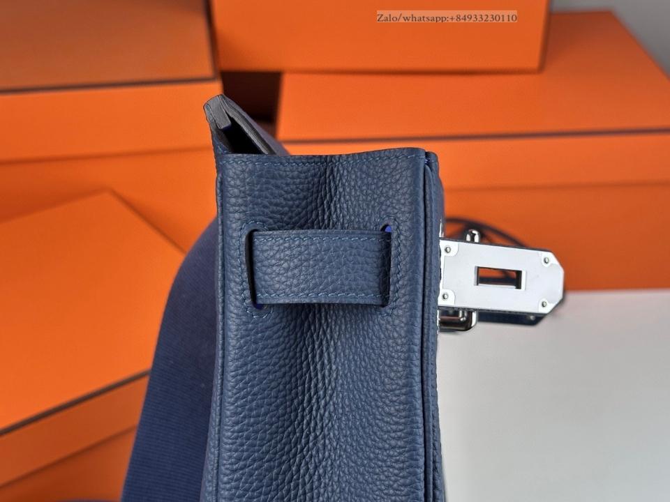 HERMÈS Hac a dos bleu 네이비 토고 PHW