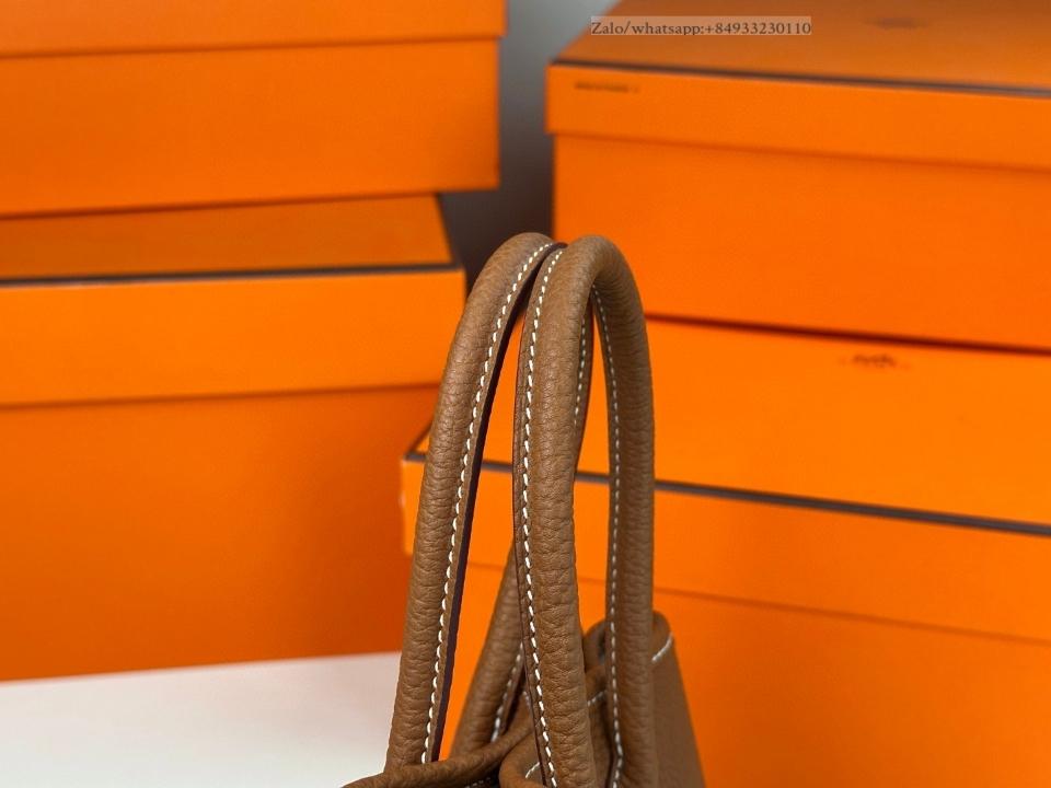 에르메스 가든 파티 미니 23cm 골드 네곤다 PHW